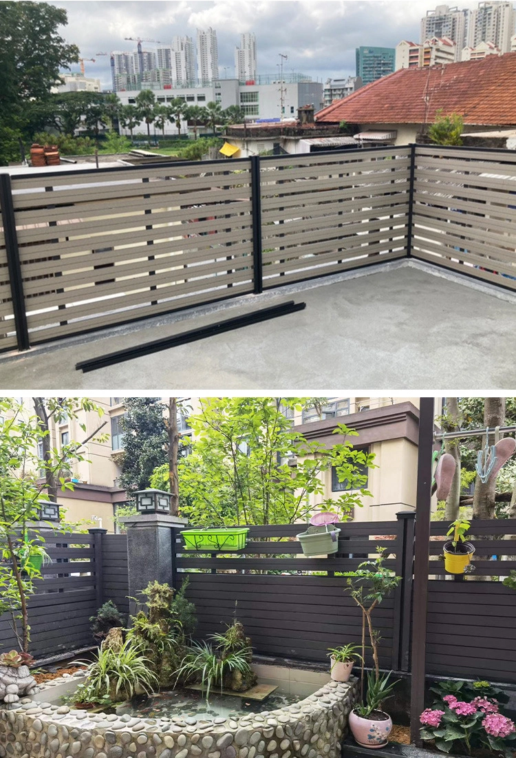 High Quality Wood Plastic Composite WPC Fence Hot Sale Waterproof Anti-UV Outdoor WPC Fencing