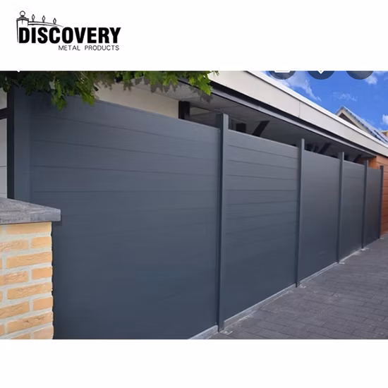 금속 알루미늄 포스트, 담 메시 및 문, 옥외 알루미늄 담 패널을 가진 공장 Direnct 높은 UV 플라스틱 정원 담